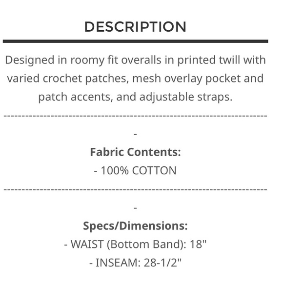 *New* POL Floral Patchwork Jumpsuit in Cream and Blue Sz M - Picture 5 of 5